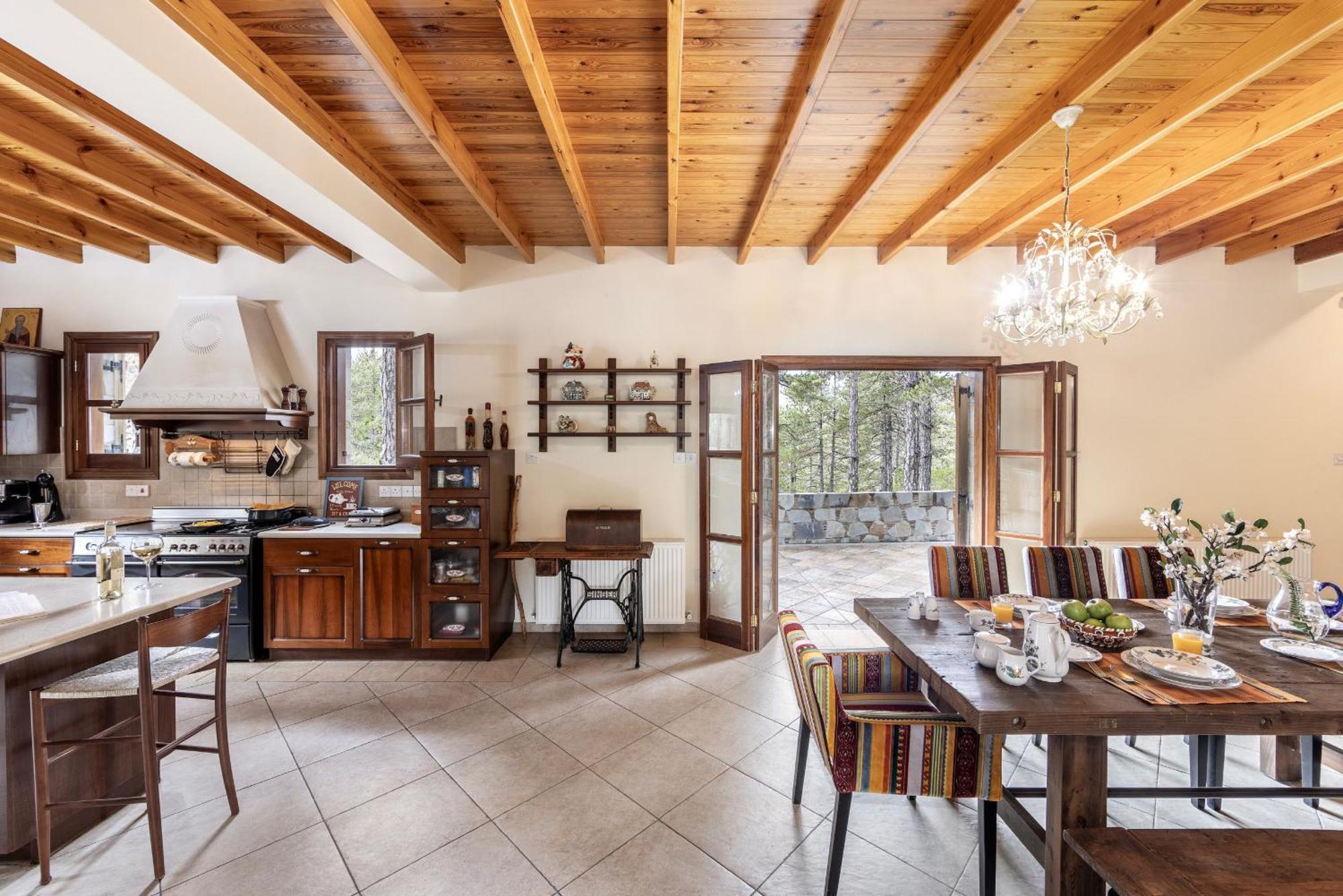 Troodos Mature Pine Villa Pedhoulas